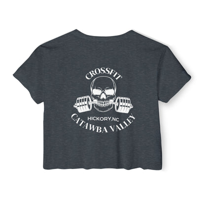 Women's Festival Crop Top CCV Skull