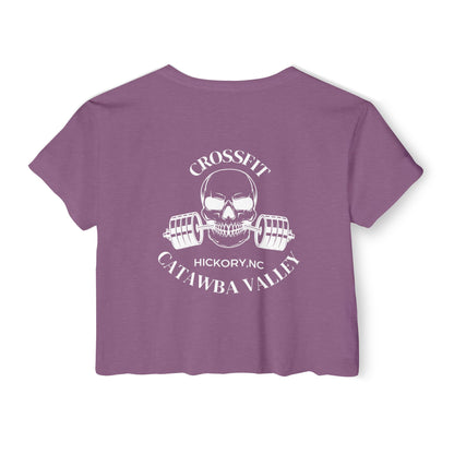 Women's Festival Crop Top CCV Skull