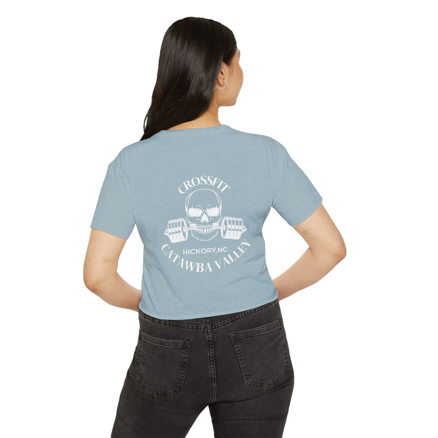 Women's Festival Crop Top CCV Skull