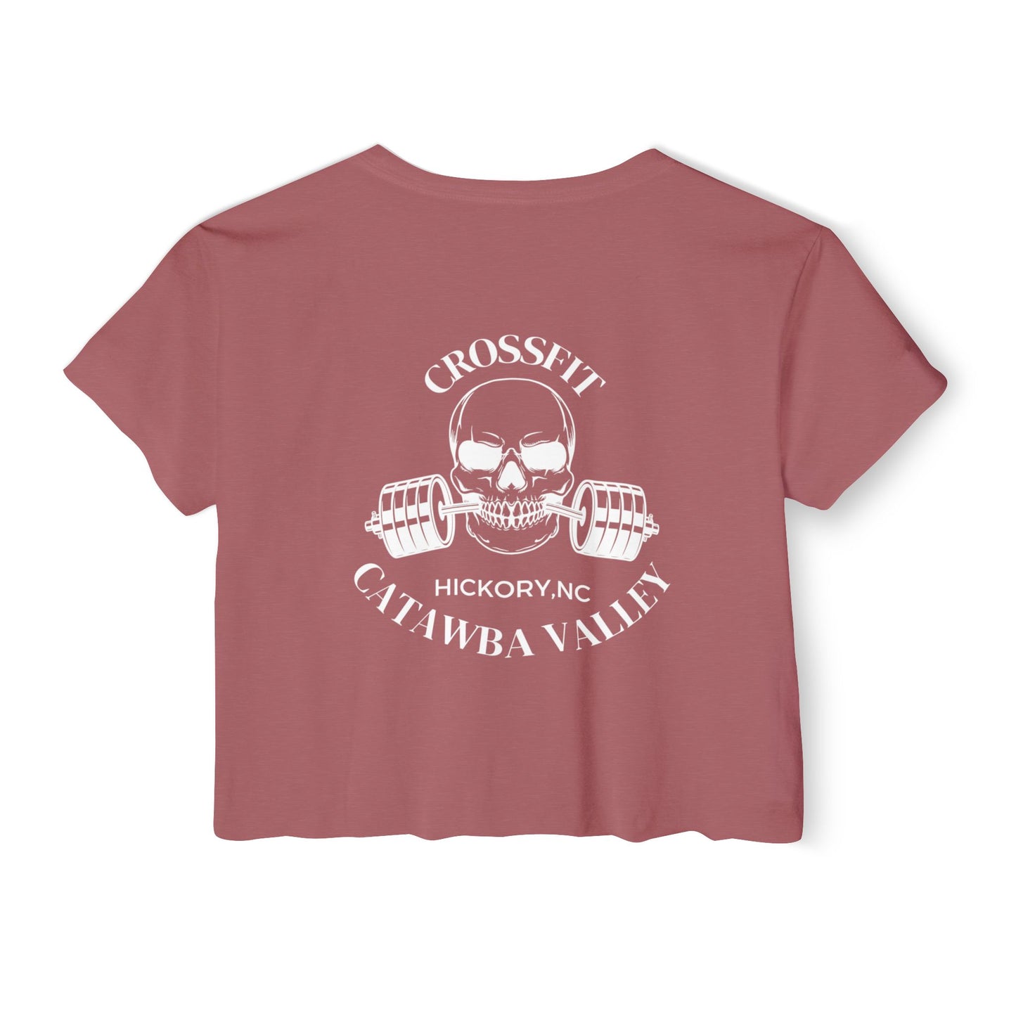 Women's Festival Crop Top CCV Skull